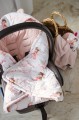 Bawełniany kocyk /otulacz z kapturem do fotelika niemowlęcego - Little Fairy - opinie