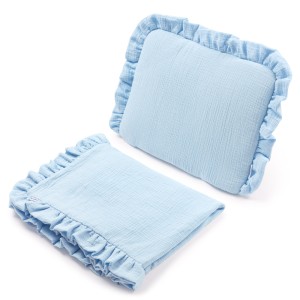 (Outlet) Muślinowy zestaw do wózka - Blue