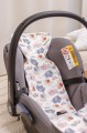 Wkładka antypotowa do fotelika 0-13 kg i 9-18kg - Pink Elephants - opinie