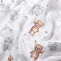 Otulacz, pieluszka muślinowa 120x120cm - Cloudy Bears - opinie