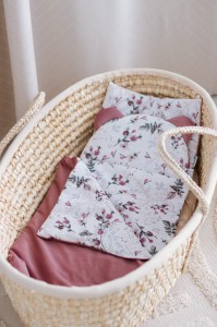 4 elementowy zestaw do wózka PREMIUM - Royal Rose i Velvet w kolorze indyjskiego różu