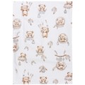 Podkład wodoodporny / pieluszka flanelowa z ceratką 75 x 50 cm - Boho Bears - opinie