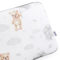 (Outlet) Płaska poduszka 30x40cm - Cloudy Bears i szary Velvet - opinie