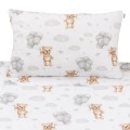 (Outlet) Komplet pościeli, poszewka 60 x 40 cm i poszwa 135 x 100 cm - Cloudy  Bears  - opinie