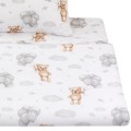 (Outlet) Komplet pościeli, poszewka 60 x 40 cm i poszwa 135 x 100 cm - Cloudy  Bears  - opinie
