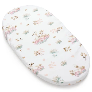 (Outlet) Prześcieradło z gumką do GONDOLI i KOŁYSKI 80 x 40 cm - Swan Family 