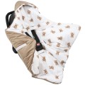 (Outlet) Kocyk do fotelika samochodowego - Mr. Teddy i Caramel Velvet   - opinie