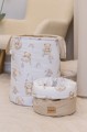 Pojemnik / koszyk na akcesoria dla niemowlaka - Boho Bears i Cappuccino Soft Velvet  - opinie