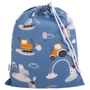 Worek na kapcie do żłobka/ przedszkola - Blue Machines - zdjęcie