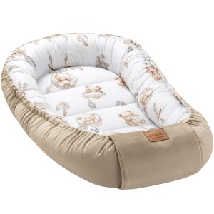 (Outlet) Kokon Comfort - Boho Bears i Cappuccino Soft Velvet