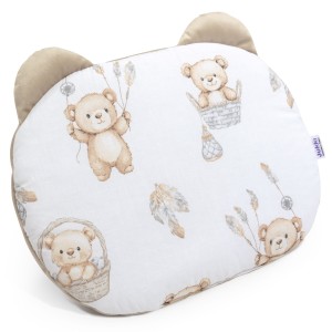 (Outlet) Poduszka MIŚ - Boho Bears i Cappuccino Soft Velvet