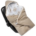 (Outlet) Kocyk do fotelika samochodowego - Boho Bears i Cappuccino Soft Velvet - opinie
