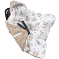 (Outlet) Kocyk do fotelika samochodowego - Boho Bears i Cappuccino Soft Velvet - opinie
