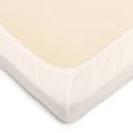 Prześcieradło jersey z gumką do łóżeczka 120x60cm - Ecru - opinie