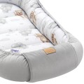 (Outlet) Kokon XXL 65 x 120 cm - Cloudy Bears i szary Velvet - opinie