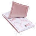 (Outlet) Ochraniacz do łóżeczka - Little Fairy i Smokey Pink Soft Velvet - opinie