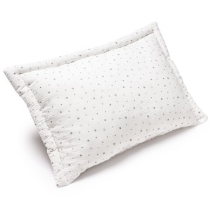 (Outlet) Muślinowa Pełna poduszka 40 x 60cm - Little Stars i Ecru Velvet