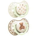 Smoczek silikonowy dynamiczny LOVI 6-18m 2 szt Teddy Love - opinie