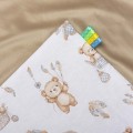 (Outlet) Kocyk dziecięcy 75x100cm - Boho Bears i Cappuccino Soft Velvet - opinie
