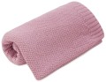 Kocyk dziany BAWEŁNA 80 x 100 cm - Old Rose - opinie