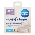 Canpol babies Antykolkowy smoczek dwustrefowy Natural Shape 6m+ 2szt.  - opinie