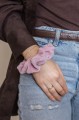 Gumka do włosów SCRUNCHIES welur old rose - opinie