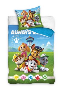 Komplet pościeli dziecięcej, poszwa 135x200 i poszewka 80x80 -PAW PATROL