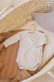 Body niemowlęce z bawełny organicznej - Beige - opinie