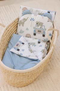 4 elementowy zestaw XL do wózka - Blue Safari