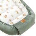 Muślinowy Kokon XXL 65 x 120 cm - Baby Safari i oliwkowy Velvet - opinie