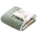 Muślinowy Kocyk niemowlęcy 55x75cm - Baby Safari i oliwkowy Velvet - opinie