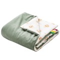 Muślinowy Kocyk dziecięcy 75x100cm - Baby Safari i oliwkowy Velvet - opinie