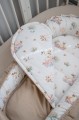 (Outlet) Materac do kokonu Comfort - Swan Family i Cappuccino Soft Velvet - opinie