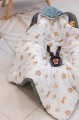 Muślinowy Kocyk do fotelika samochodowego - Baby Safari i oliwkowy Velvet - opinie
