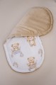 (Outlet) Materac do kokonu Comfort -Boho Bears i Cappuccino Soft Velvet - opinie