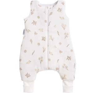 Muślinowy Śpiworek niemowlęcy - ocieplany z nogawkami - Golden Meadow