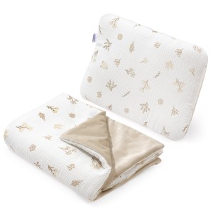Muślinowy zestaw do wózka - Golden Meadow  i Velvet ecru