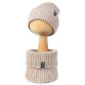 (Outlet) Komin dziecięcy z wełny merino - BEIGE MELANGE - opinie
