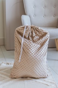 Worek na zestaw przedszkolaka -  Cappuccino minky