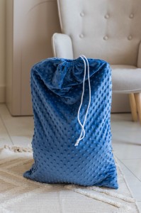 Worek na zestaw przedszkolaka - Jeansowe minky