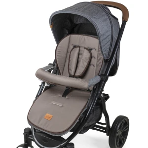 Dwustronna wkładka do wózka spacerowego - Mocha