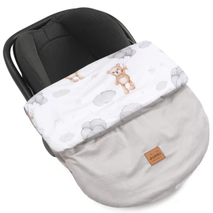 Okrycie, osłonka na nóżki - Cloudy Bears i szary Velvet