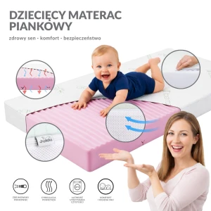 Materac piankowy 120x60 AIR FLOW 3D Bamboo