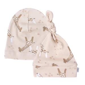 Czapeczka Niemowlęca 2 pack Giraffe