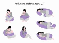 Wielofunkcyjna poduszka ciążowa Jukki typu "C" - Sand - opinie