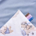 Kocyk niemowlęcy 55x75cm - Pilot Bears i jeansowy Velvet  - opinie