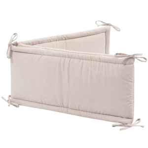 Ochraniacz do łóżeczka XXL - Linen Light PREMIUM