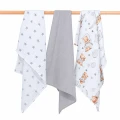 Pieluszki muślinowe 60x80 cm 3pak - Teddy Stars - opinie