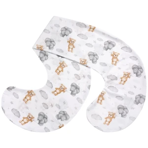 (Outlet) Poszewka na poduszkę ciążową typu "C" - Cloudy Bears