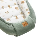 (Outlet) Muślinowy Kokon Comfort - Baby Safari i oliwkowy Velvet - opinie